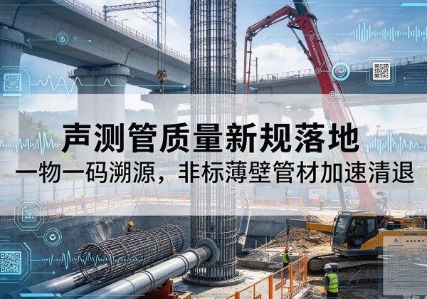 新宾声测管质量新规落地，一物一码溯源，非标薄壁管材加速清退